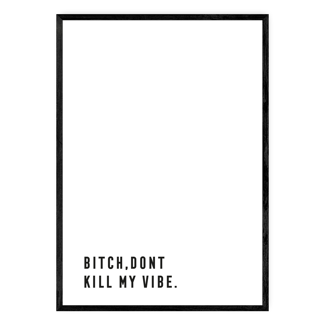 Bitch, don't kill my vibe